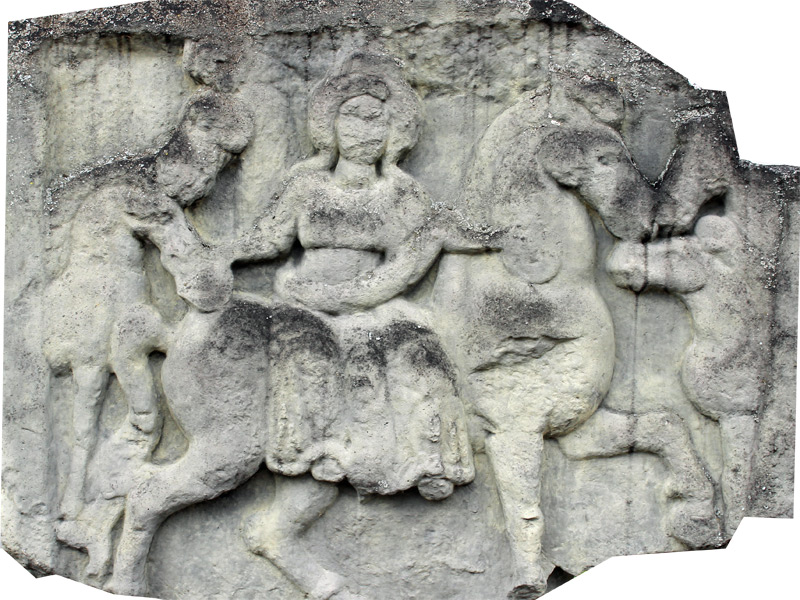 Relief der keltischen Göttin Epona
